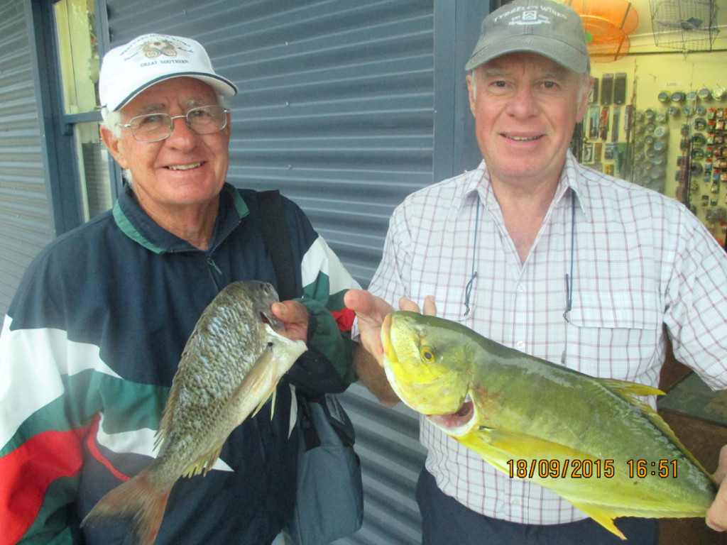 Barry and his mate pulled up these quality fish aboard the fishing crab adventure afternoon charter.